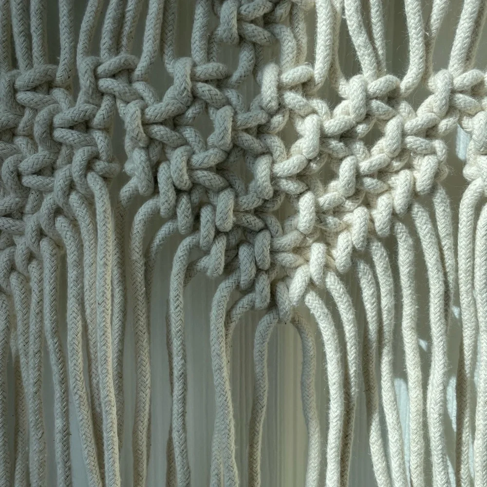 Elegant Cream Macrame Wall Hanging